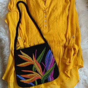 NWOT⭐️gorgeous beaded flower purse